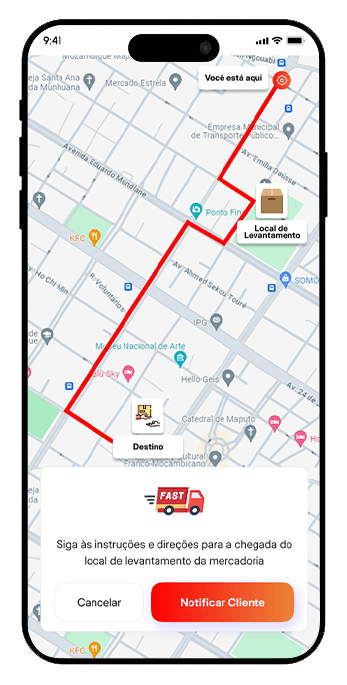 Dashboard CarGo com tracking em tempo real